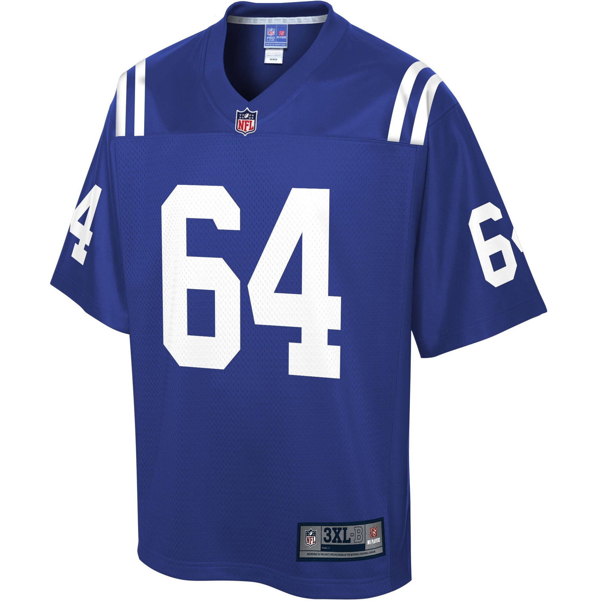 Indianapolis Colts Mark Glowinski Big Tall NFL jersey front view