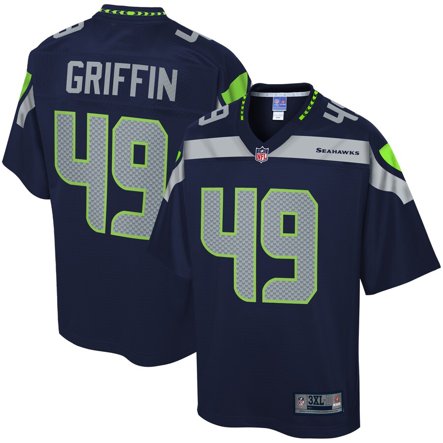 Seattle Seahawks Shaquem Griffin College Big Tall NFL jersey front view