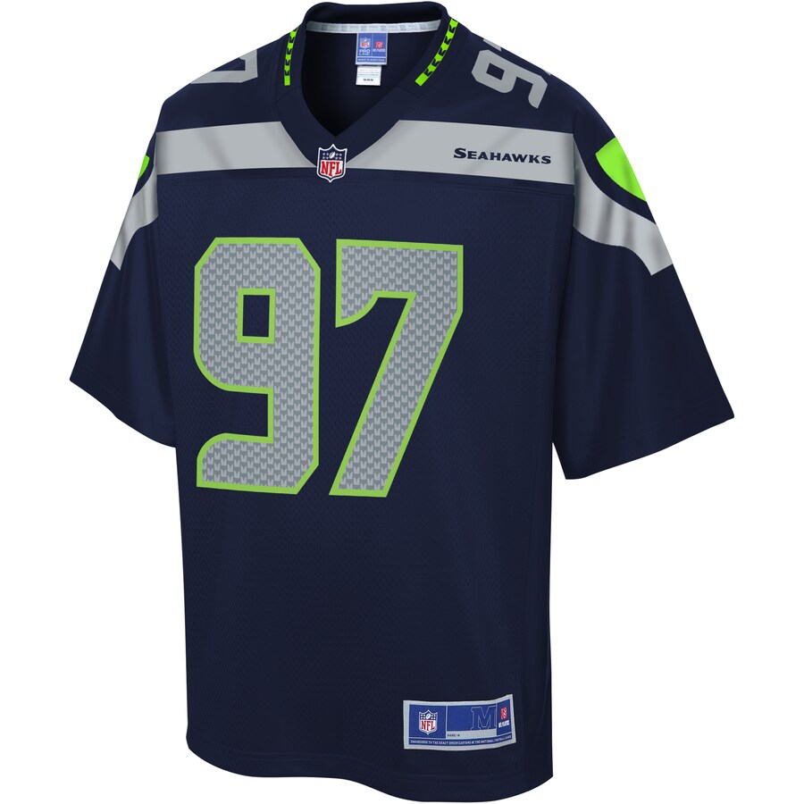 Seattle Seahawks Poona Ford College NFL jersey front view