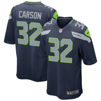 Seattle Seahawks Chris Carson NFL jersey front view
