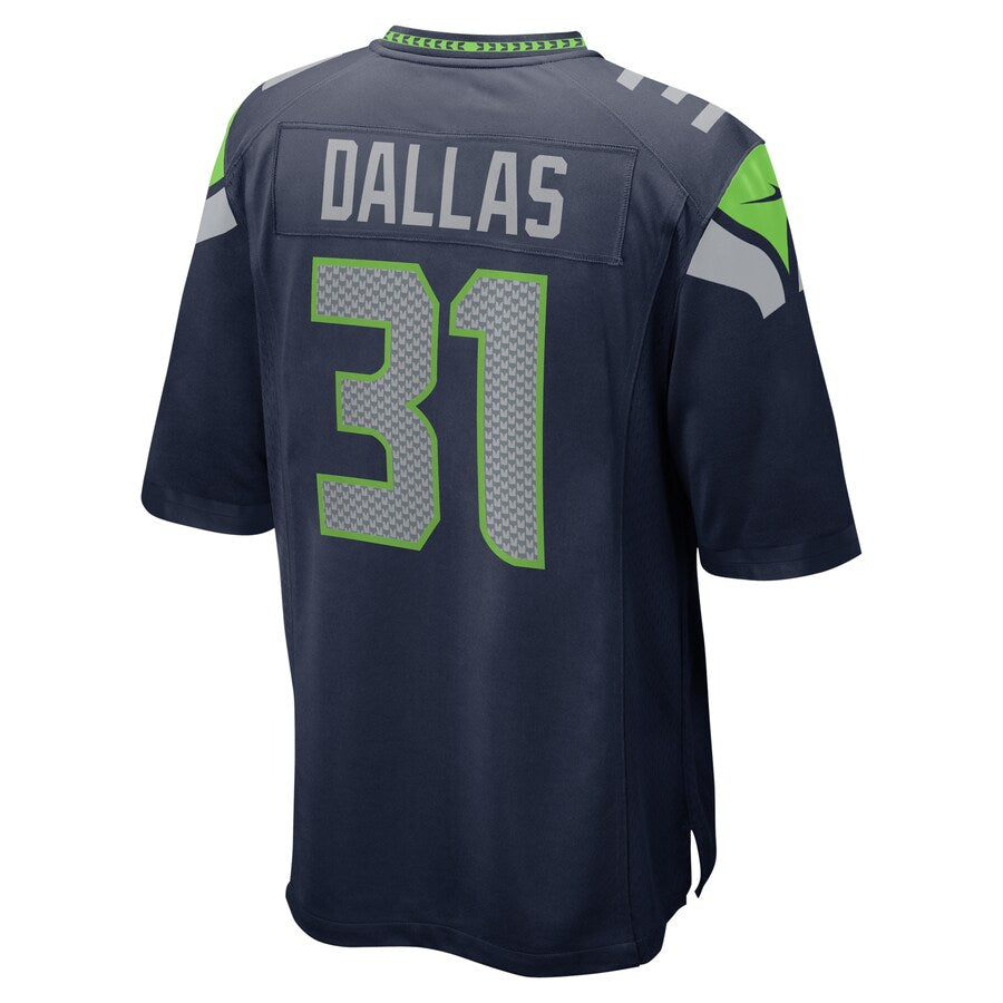 Seattle Seahawks Deejay Dallas College NFL jersey front view
