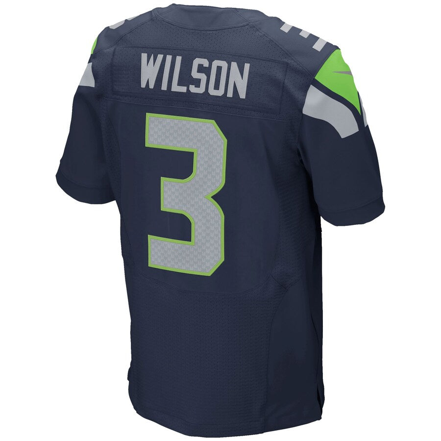 Seattle Seahawks S Russell Wilson College NFL jersey front view