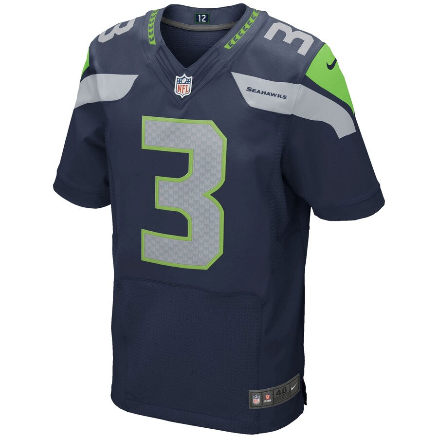 Seattle Seahawks S Russell Wilson College NFL jersey front view