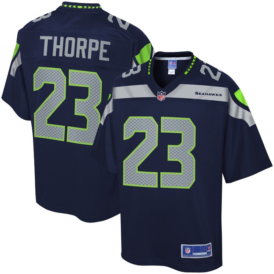 Seattle Seahawks Neiko Thorpe College NFL jersey front view