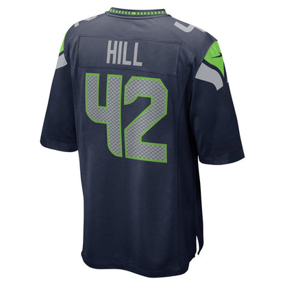Seattle Seahawks Lano Hill College NFL jersey front view
