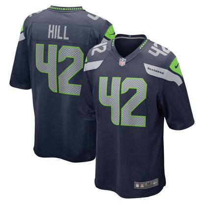 Seattle Seahawks Lano Hill College NFL jersey front view