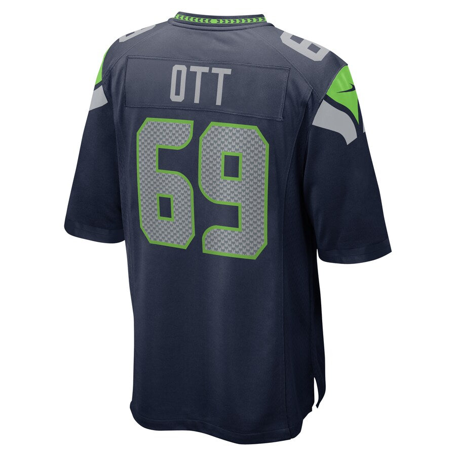 Seattle Seahawks Tyler Ott College NFL jersey front view