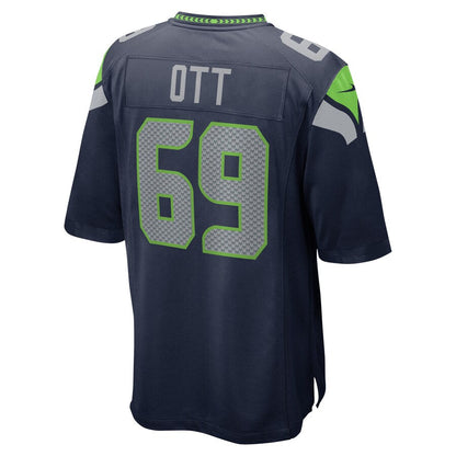 Seattle Seahawks Tyler Ott College NFL jersey front view