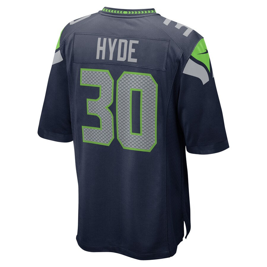 Seattle Seahawks Carlos Hyde College NFL jersey front view