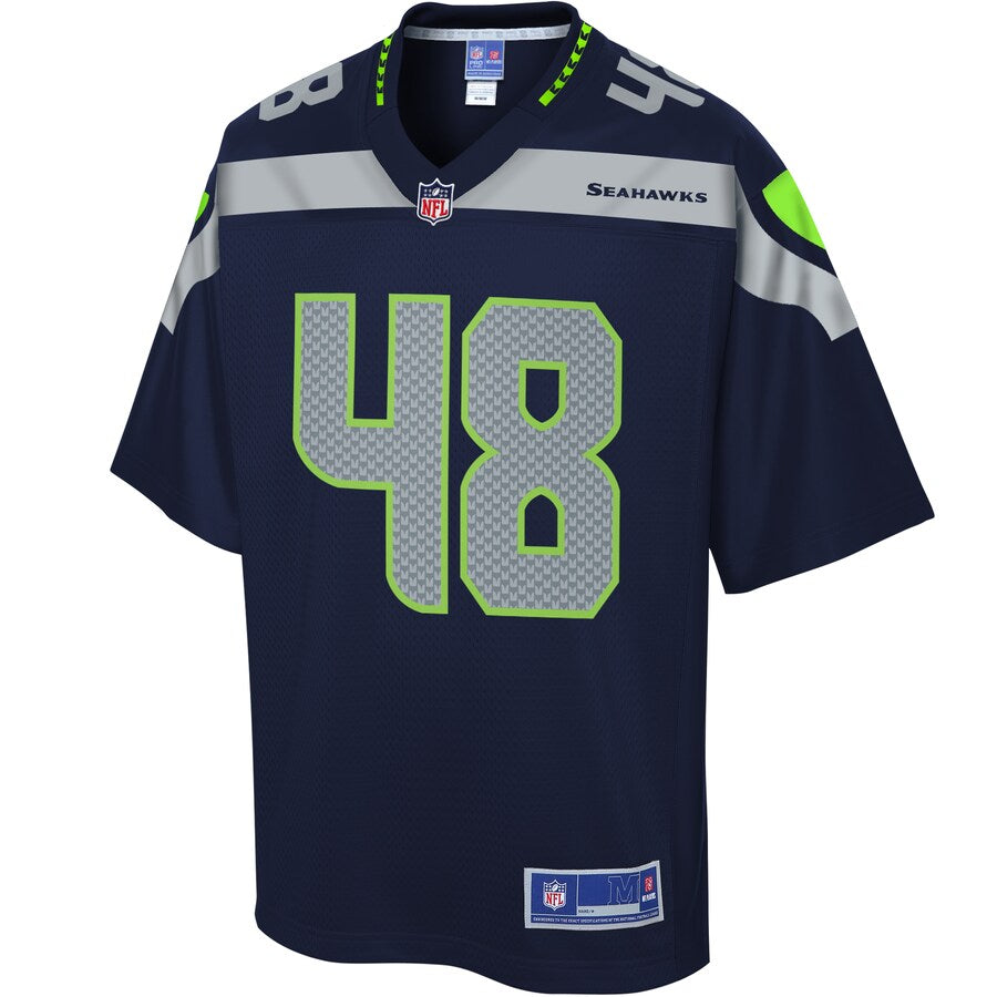 Seattle Seahawks Jacob Hollister College NFL jersey front view