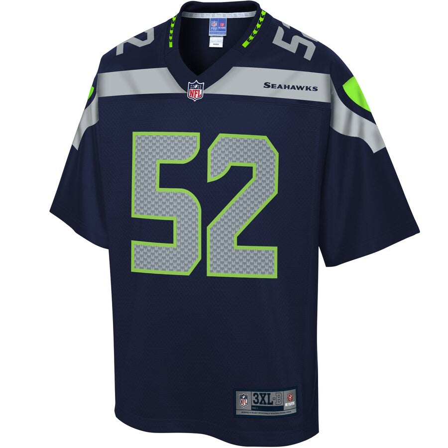 Seattle Seahawks Emmanuel Ellerbee College Big Tall NFL jersey front view