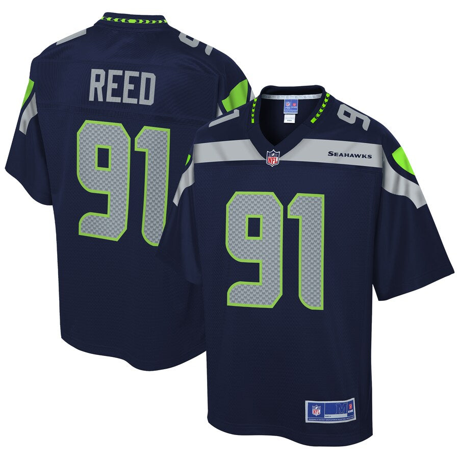 Seattle Seahawks Jarran Reed College NFL jersey front view