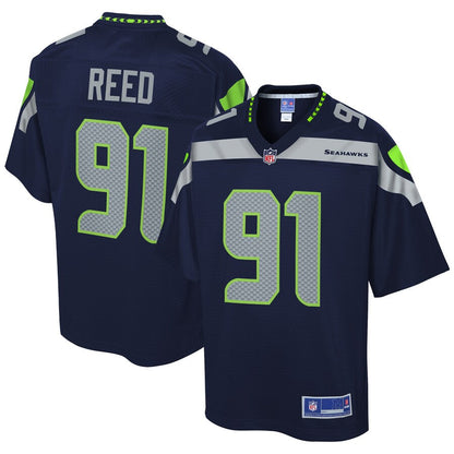 Seattle Seahawks Jarran Reed College NFL jersey front view
