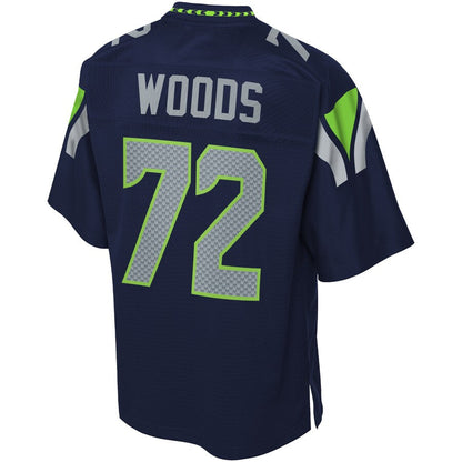 Seattle Seahawks Al Woods College NFL jersey front view