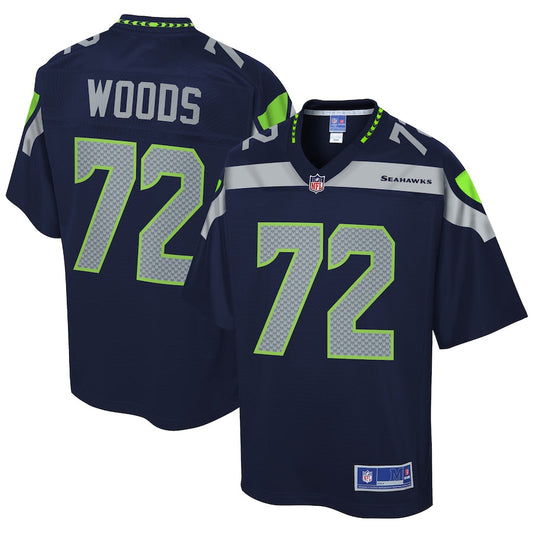 Seattle Seahawks Al Woods College NFL jersey front view