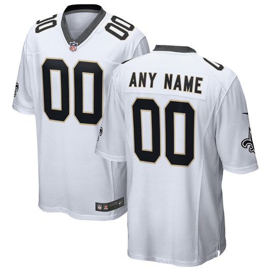 NO White Custom Game Jersey rtj football 2243