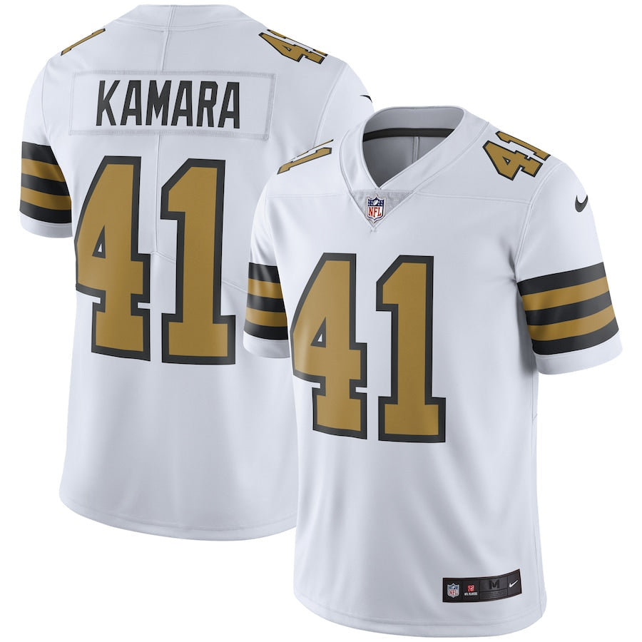 New Orleans Saints Alvin Kamara NFL jersey front view
