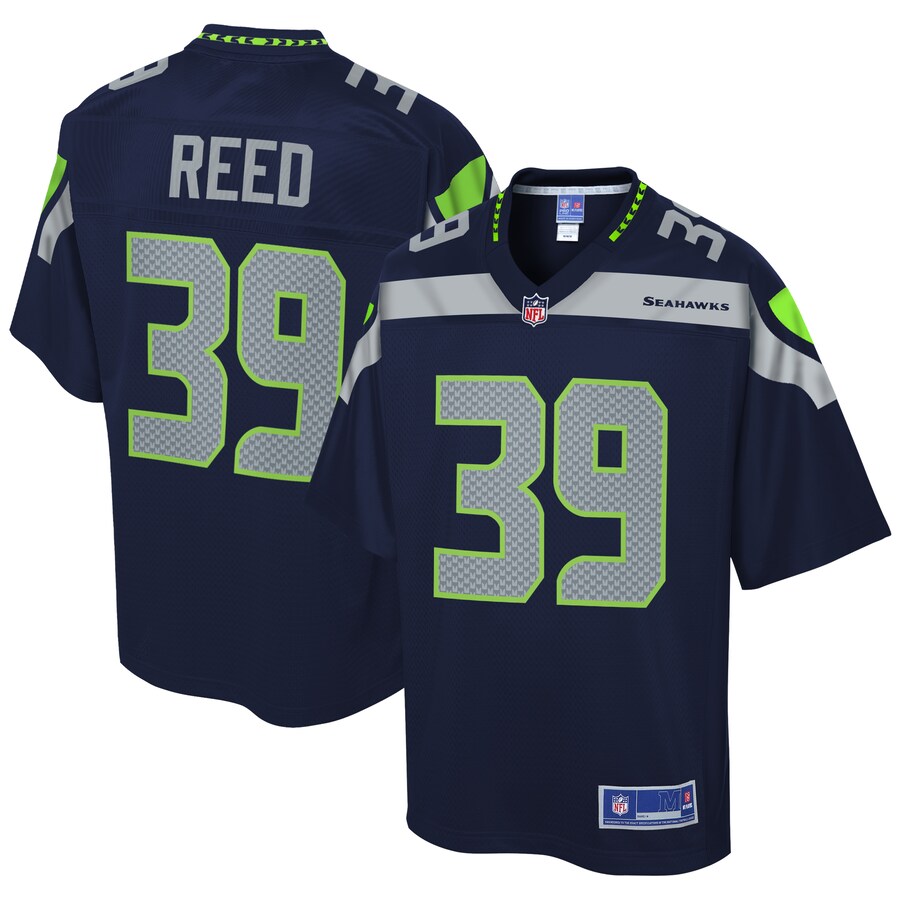 Seattle Seahawks Kalan Reed College NFL jersey front view