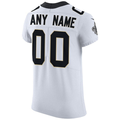 NO White Elite Custom Jersey rtj football 2284
