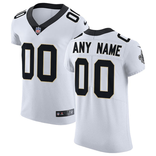 NO White Elite Custom Jersey rtj football 2284