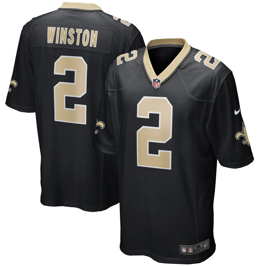 New Orleans Saints Jameis Winston NFL jersey front view