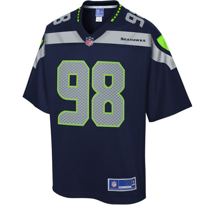 SEA RR Green  Pro Line College Navy Team Color Jersey rtj football 2162