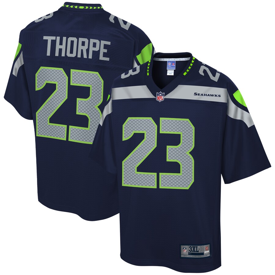 Seattle Seahawks Neiko Thorpe College Big Tall NFL jersey front view