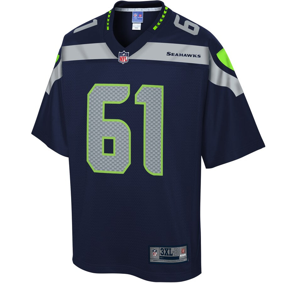 SEA KF  Pro Line College Navy Big Tall Team Color Jersey rtj football 2194