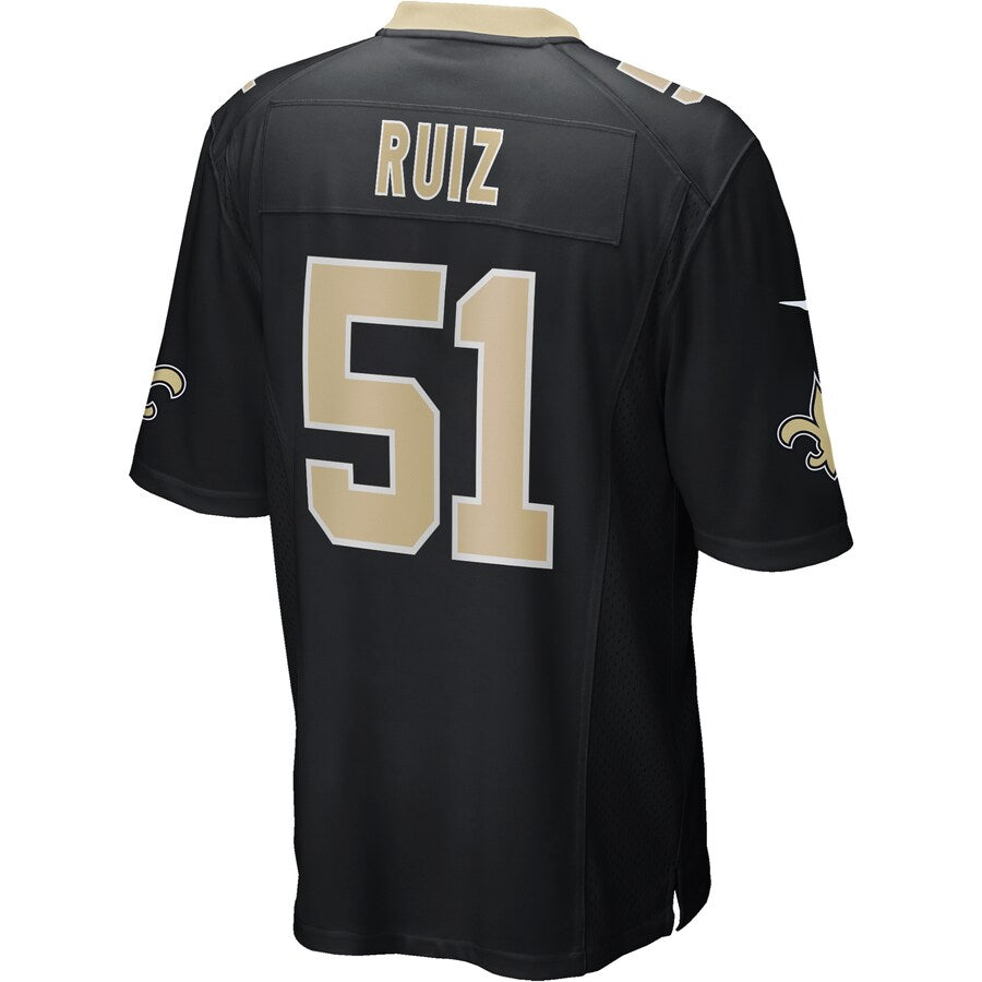 New Orleans Saints Cesar Ruiz Draft First Round NFL jersey front view