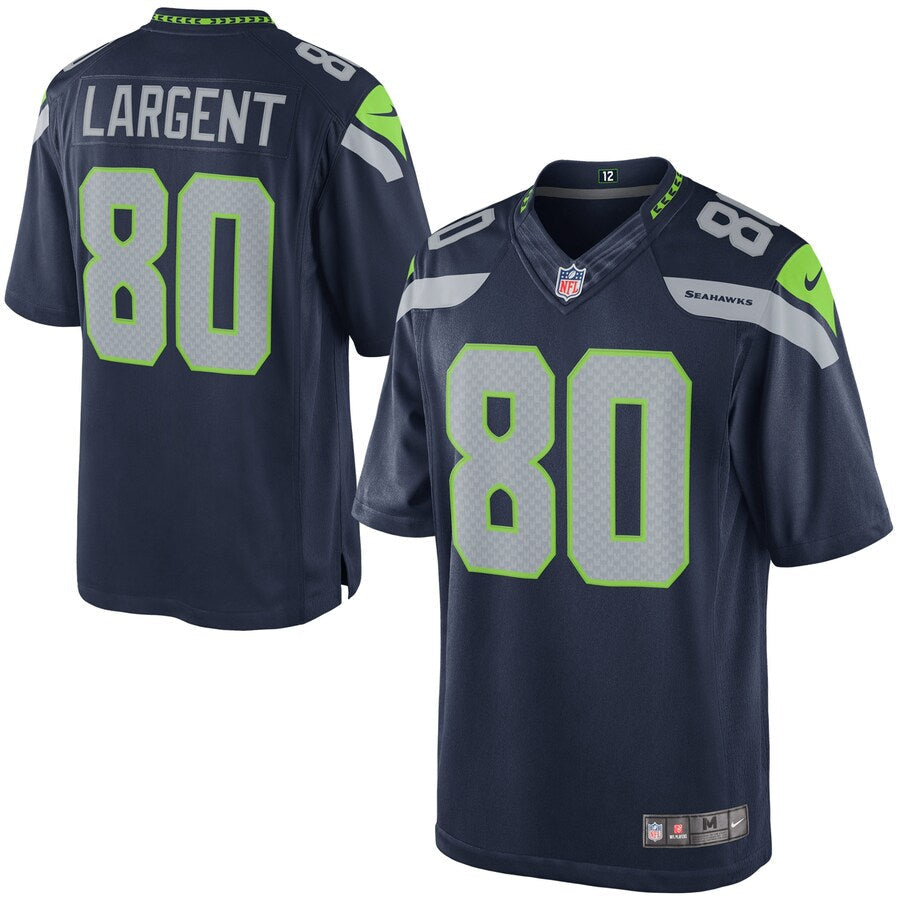 Seattle Seahawks S Steve Largent College NFL jersey front view