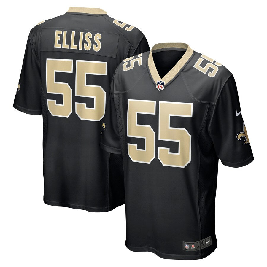 New Orleans Saints Kaden Elliss NFL jersey front view