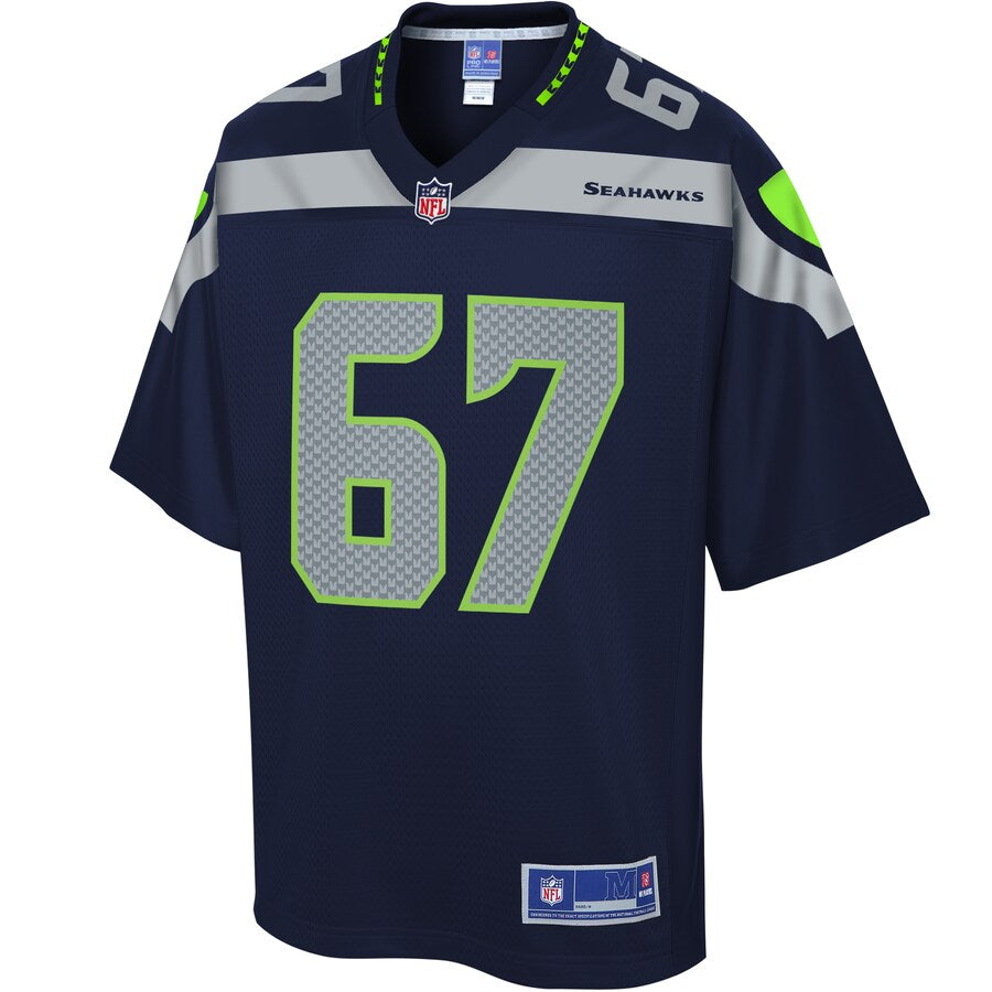 SEA DC  Pro Line College Navy Team Jersey rtj football 2121