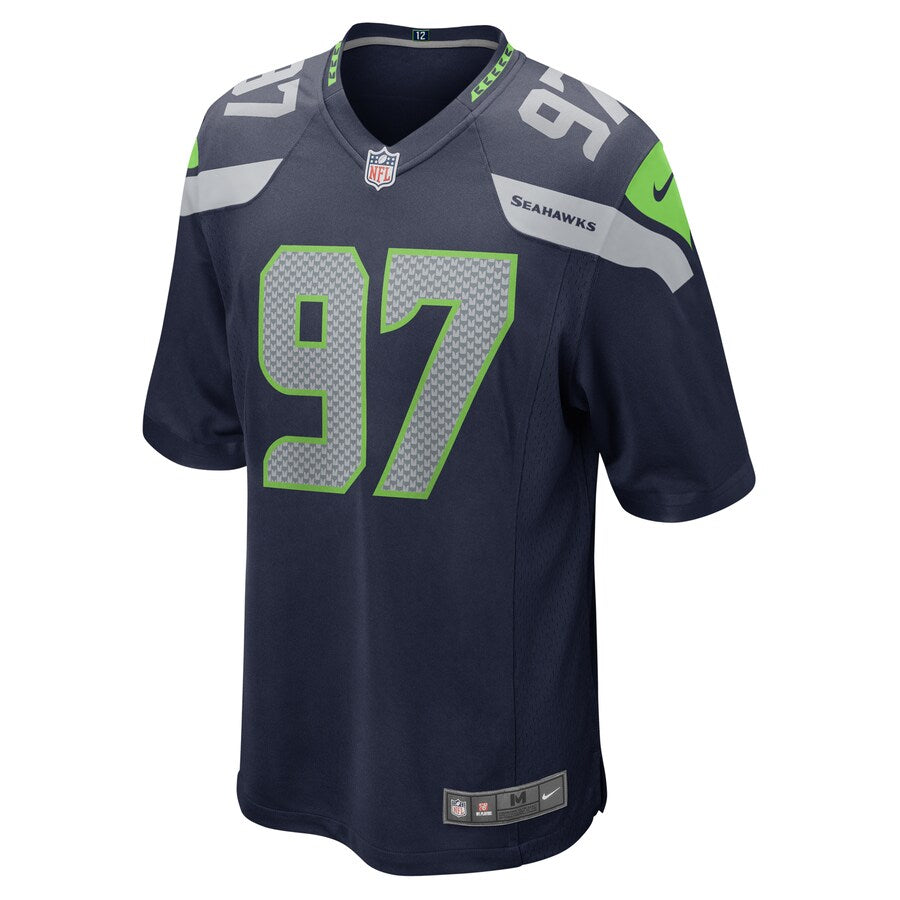 Seattle Seahawks Poona Ford College NFL jersey front view