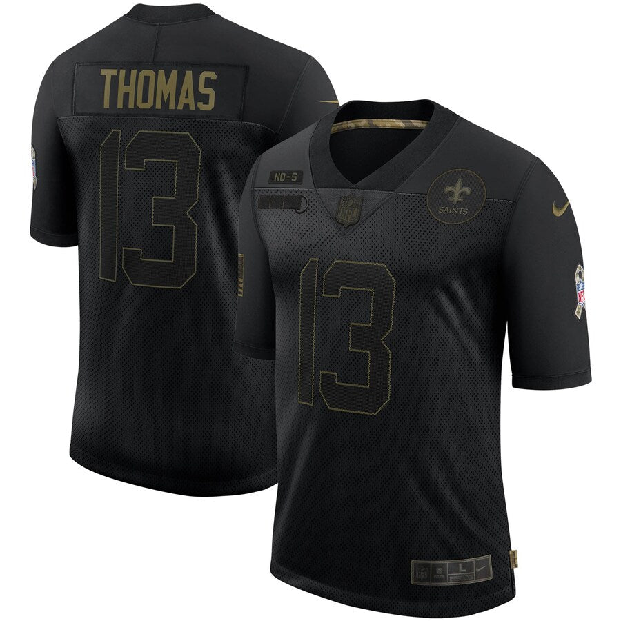 NO MT Black Salute To Service Limited Jersey rtj football 2227