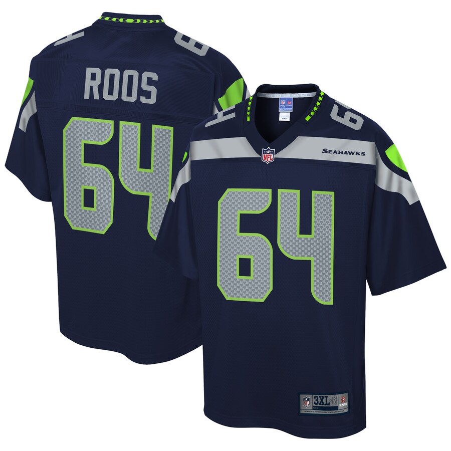 Seattle Seahawks Roos College Big Tall NFL jersey front view