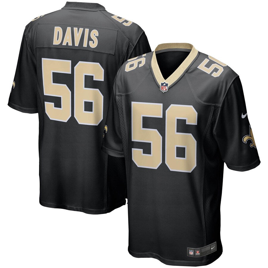 New Orleans Saints Demario Davis NFL jersey front view