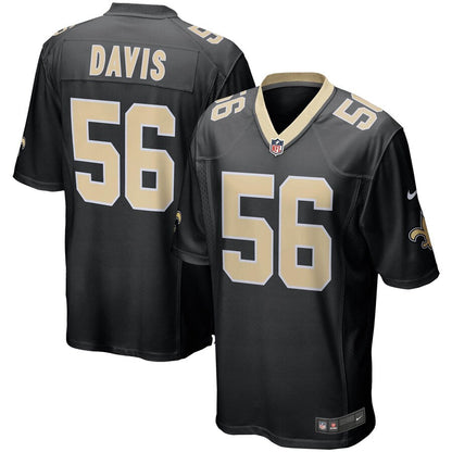 New Orleans Saints Demario Davis NFL jersey front view