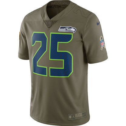 SEA RS Olive Salute To Service Limited Jersey rtj football 2136