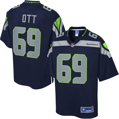 Seattle Seahawks Tyler Ott College NFL jersey front view