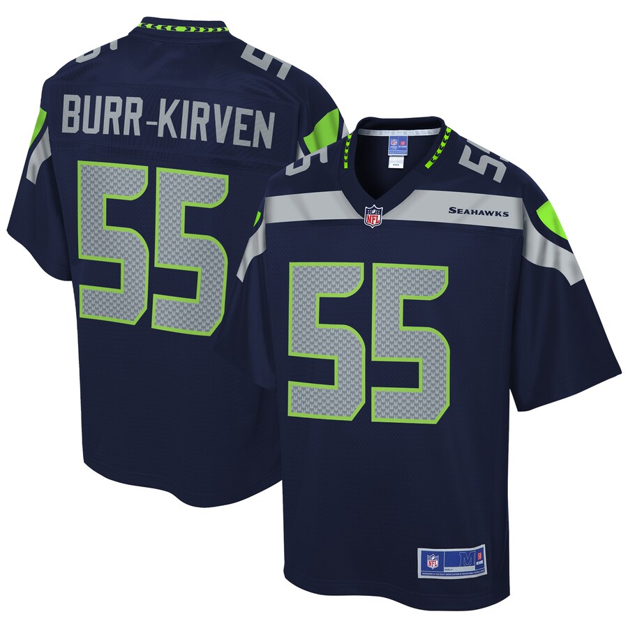 Seattle Seahawks Ben Burr Kirven College NFL jersey front view