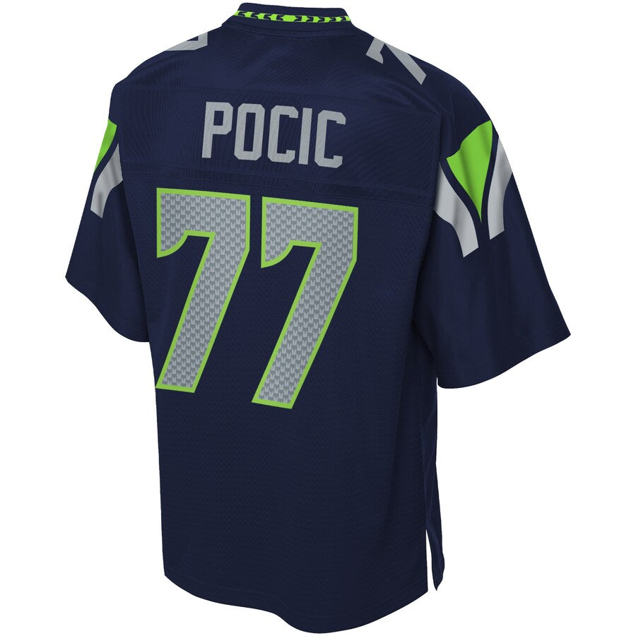 Seattle Seahawks Ethan Pocic College NFL jersey front view