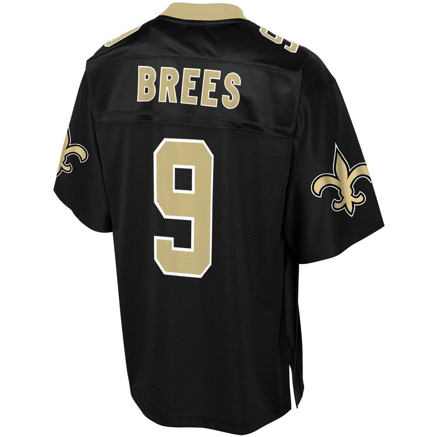 New Orleans Saints Drew Brees Logo NFL jersey front view