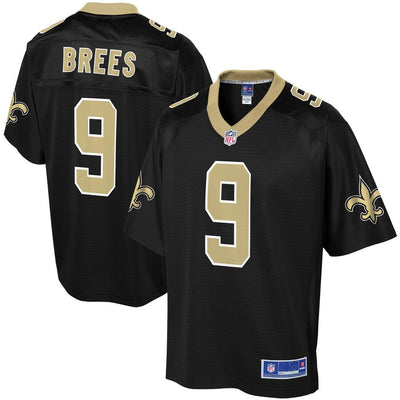 New Orleans Saints Drew Brees Logo NFL jersey front view