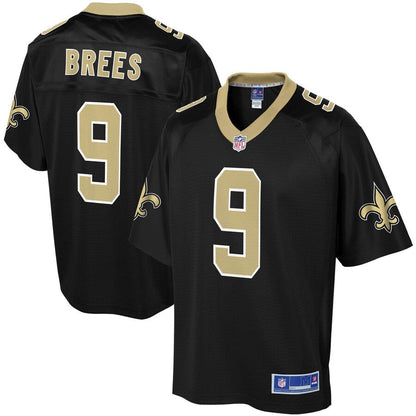 New Orleans Saints Drew Brees Logo NFL jersey front view