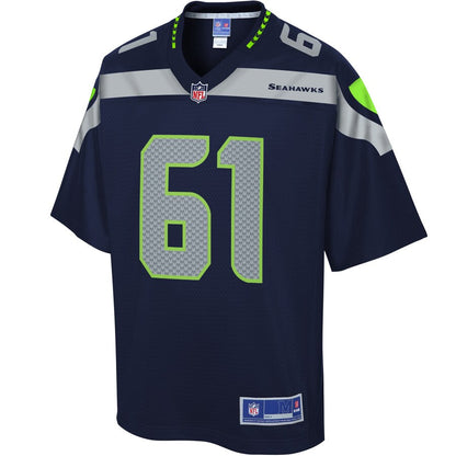 SEA KF  Pro Line College Navy Team Color Jersey rtj football 2164