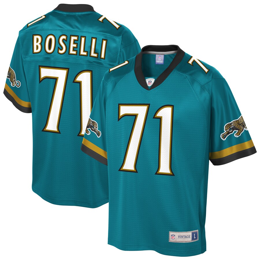 Jacksonville Jaguars Tony Boselli NFL jersey front view