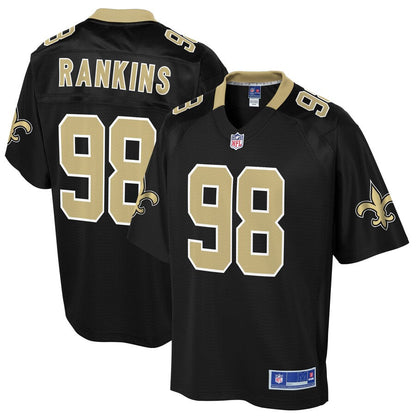 NO SR  Pro Line Black Big Tall Jersey rtj football 2330