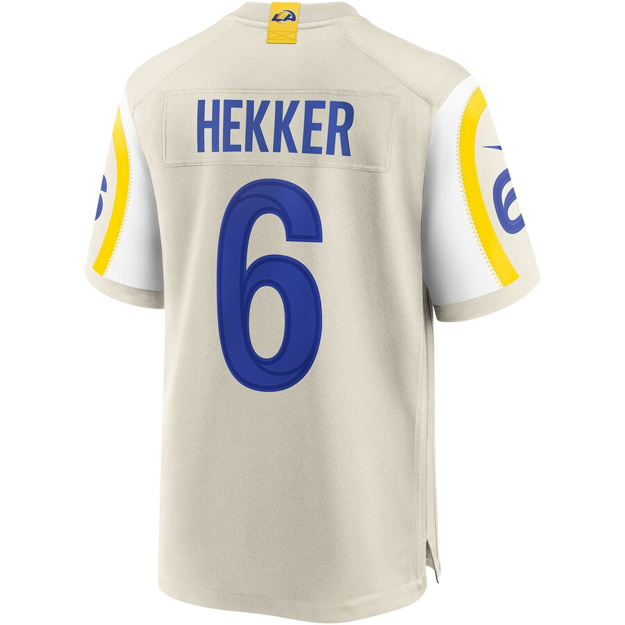 Los Angeles Rams Johnny Hekker Bone NFL jersey front view