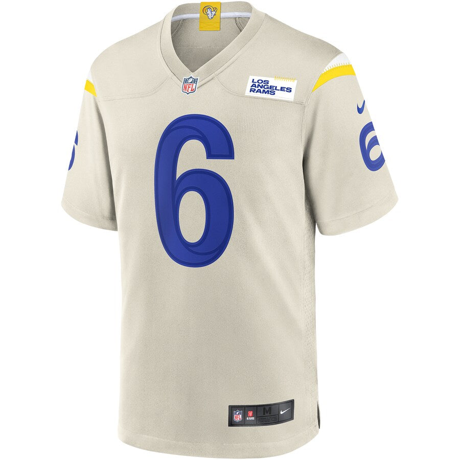 Los Angeles Rams Johnny Hekker Bone NFL jersey front view