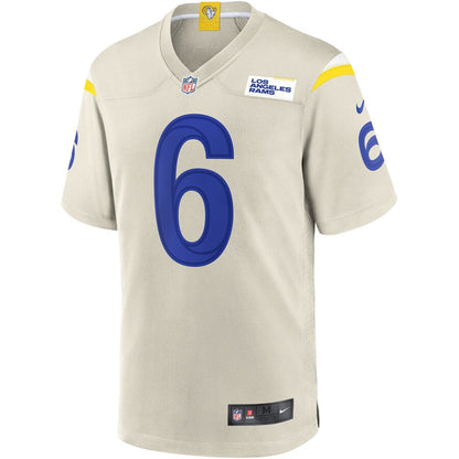 Los Angeles Rams Johnny Hekker Bone NFL jersey front view